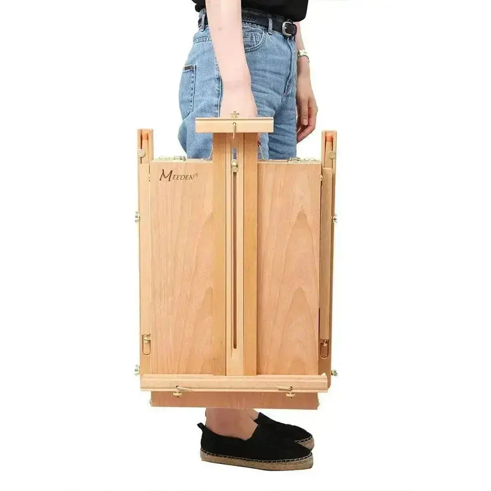 MEEDEN Solid Beech Wood Plein Air French Easel, Foldable & Spacious -HX-3 - Image 11