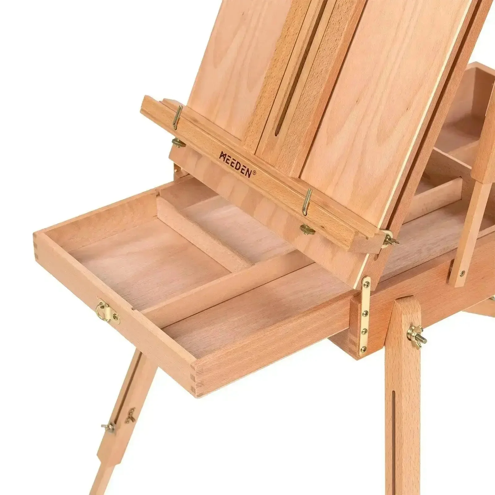 MEEDEN Solid Beech Wood Plein Air French Easel, Foldable & Spacious -HX-3 - Image 9