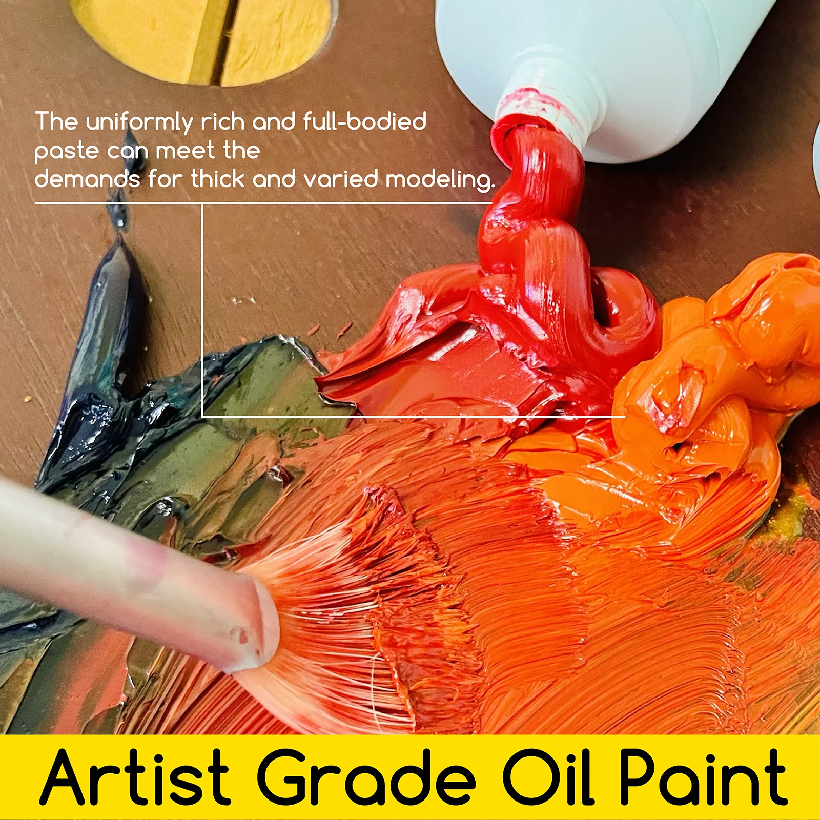 MEEDEN Artist Grade Oil Paint - 170ml/5.7oz, 12 Tubes - Image 6