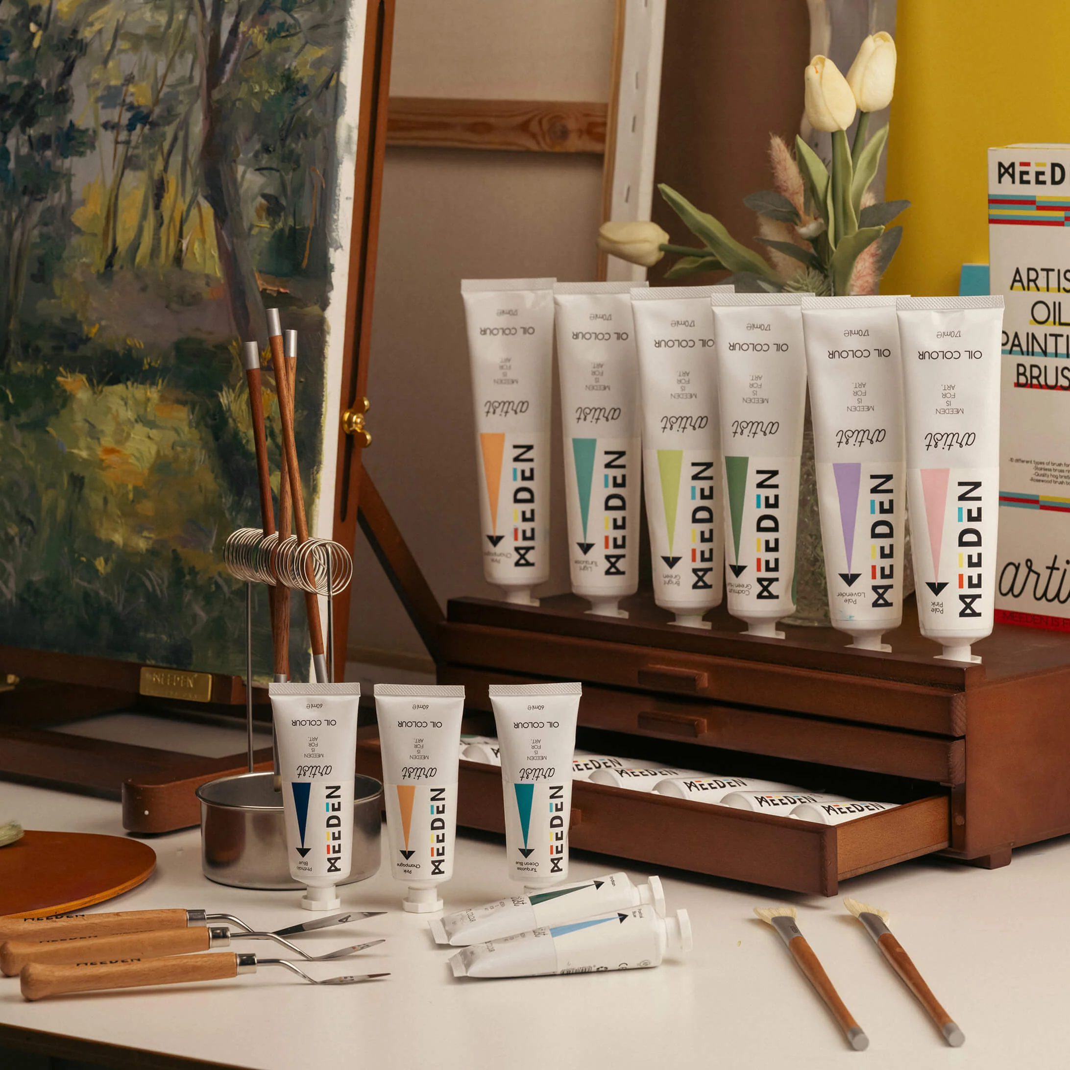 MEEDEN Artist Grade Oil Paint - 170ml/5.7oz, 12 Tubes - Image 7