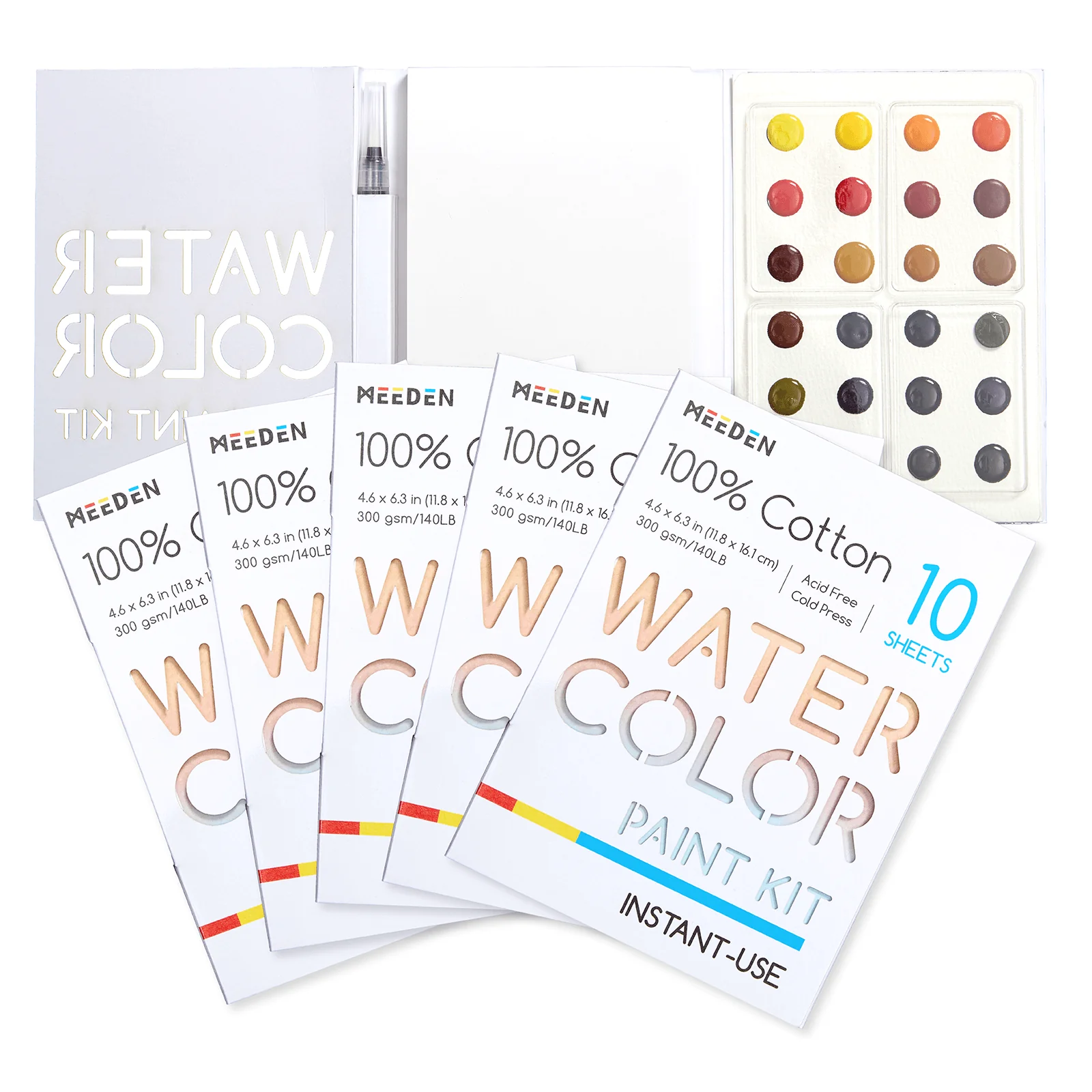 MEEDEN Portable Watercolor Paint Kit – 24 Colors - Image 3