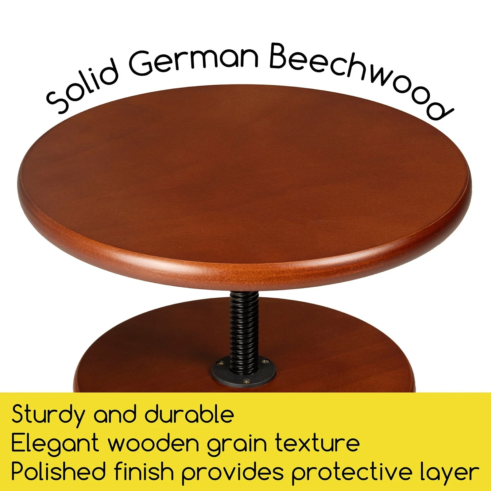 MEEDEN Vintage Adjustable Wooden Drafting Table & Stool Set, Dark Walnut-XSZ-4 - Image 11